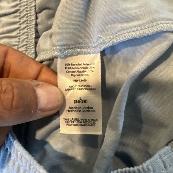 Athletic Works Tri Blend Active Lounge Shorts Men's Large Blue 9 Inseam NWT - Picture 7 of 8